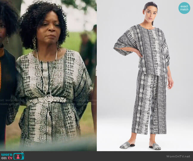Natori Panther Pullover PJ Set worn by Violet Bordelon (Tina Lifford) on Queen Sugar
