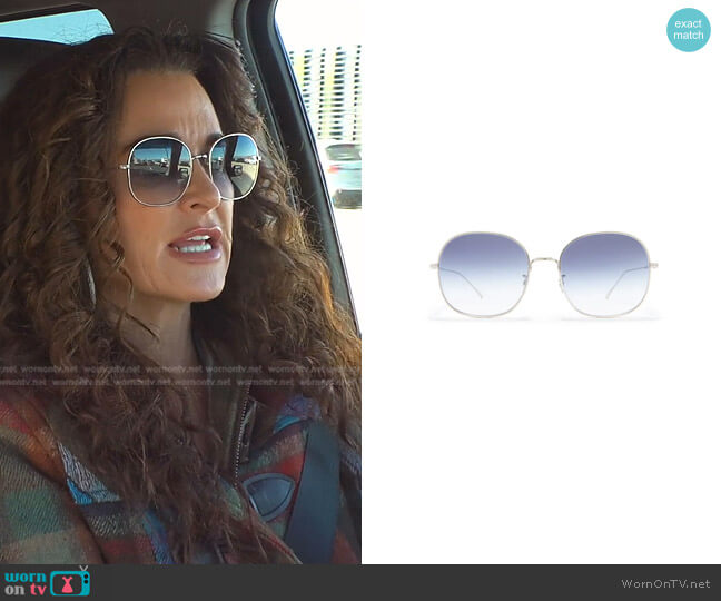 Oliver Peoples Mehrie Gradient Round Sunglasses worn by Kyle Richards on The Real Housewives of Beverly Hills