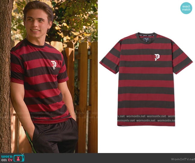 Primitive Rosebud Tee worn by Robby Keene (Tanner Buchanan) on Cobra Kai