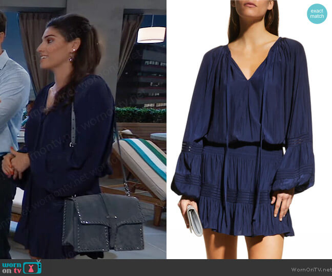 Ramy Brook Kurt Mini Dress worn by Brook Lynn Quartermaine (Amanda Setton) on General Hospital