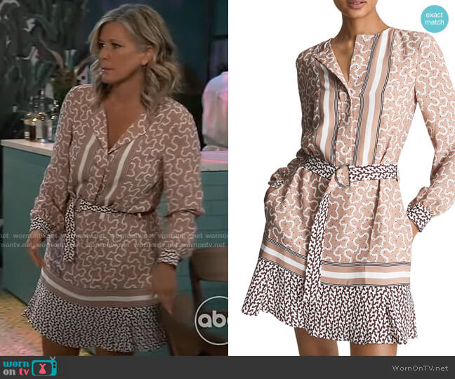 Reiss Georgie Dress worn by Carly Spencer (Laura Wright) on General Hospital