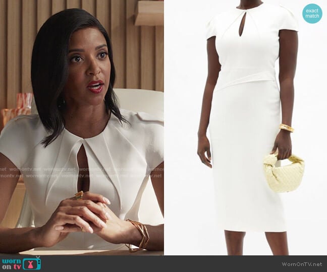 Roland Mouret Eppleton Dress worn by Mallory Book (Renée Elise Goldsberry) on She-Hulk Attorney at Law