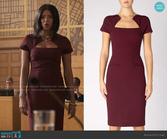 Roland Mouret Myrtha Dress worn by Mallory Book (Renée Elise Goldsberry) on She-Hulk Attorney at Law