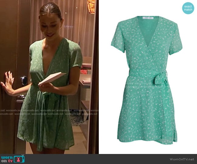 Samsoe Samsoe Klea Floral Wrap Dress worn by Gabriela Windey on The Bachelorette