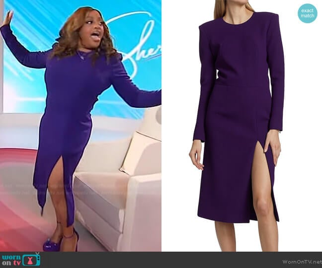Sergio Hudson Signature Knee-Length Dress worn by Sherri Shepherd on Sherri