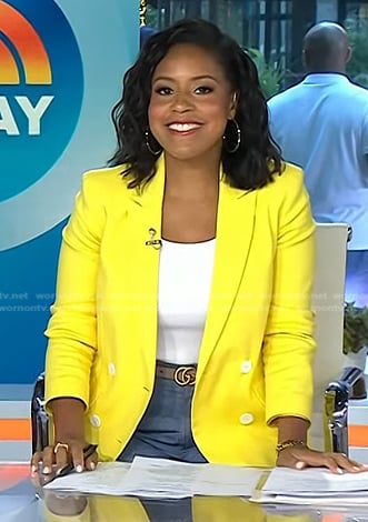 Sheinelle’s yellow blazer on Today