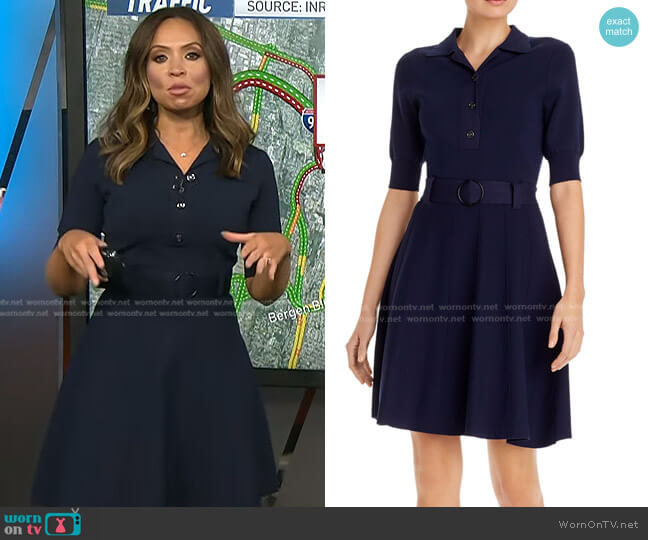 Shoshanna Edgemont Tunnel-Knit Dress worn by Adelle Caballero on Today