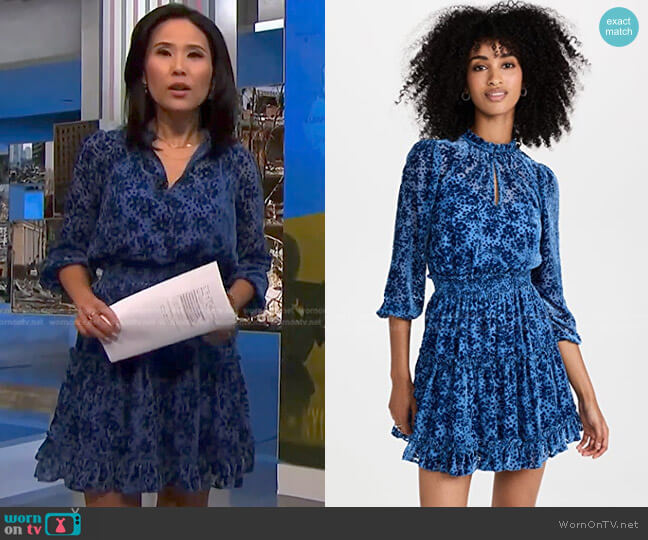 Shoshanna Sasha Mini Dress worn by Vicky Nguyen on NBC News Daily