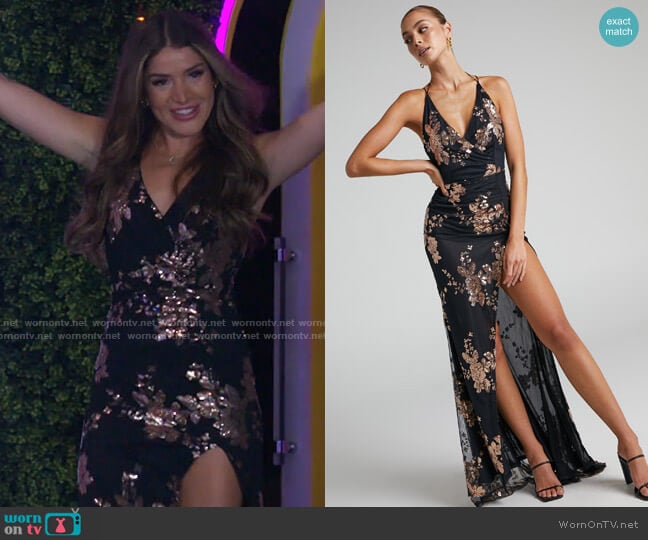 Showpo Joemelyn Dress worn by Gabby Kiszk on Love Island USA