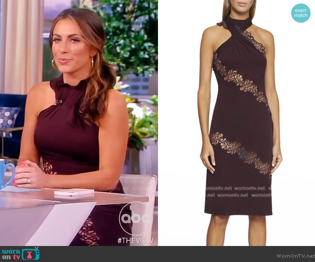 Stella McCartney Halter Lace Midi Dress worn by Alyssa Farah Griffin on The View