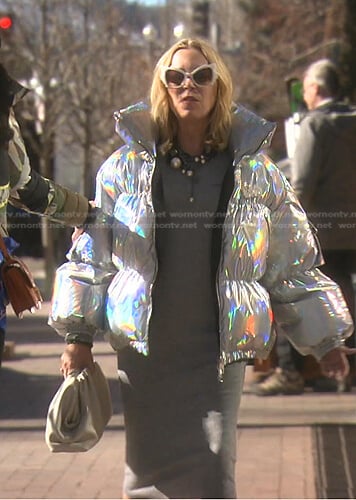 Sutton’s grey knit dress on The Real Housewives of Beverly Hills