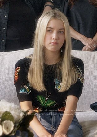 Tatum’s butterfly top on Monarch
