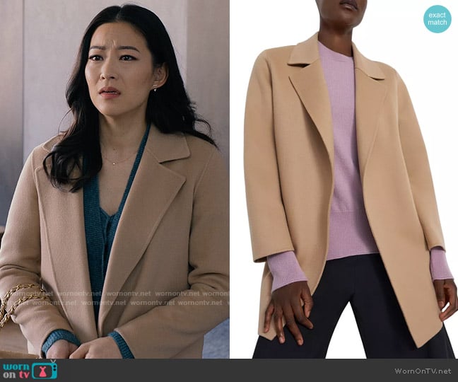 Theory Clairene Coat worn by Ingrid Yun (Arden Cho) on Partner Track