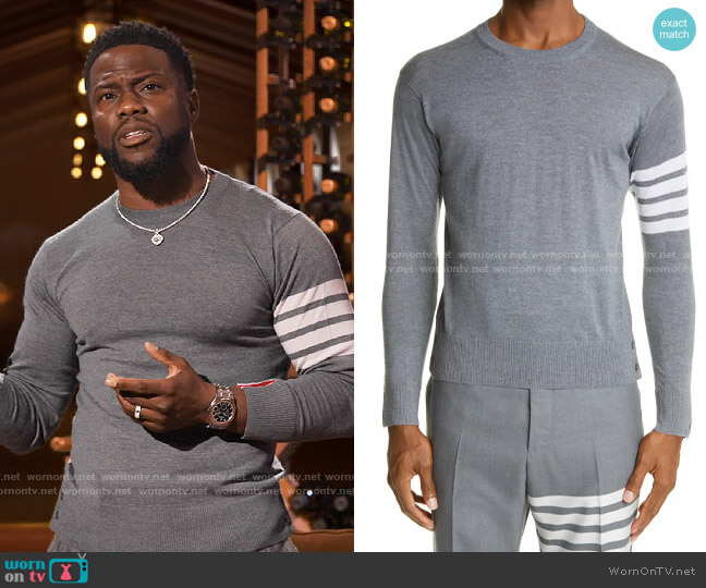 Thom Brown Merino Wool Pullover worn by Kevin Hart on Hart to Heart