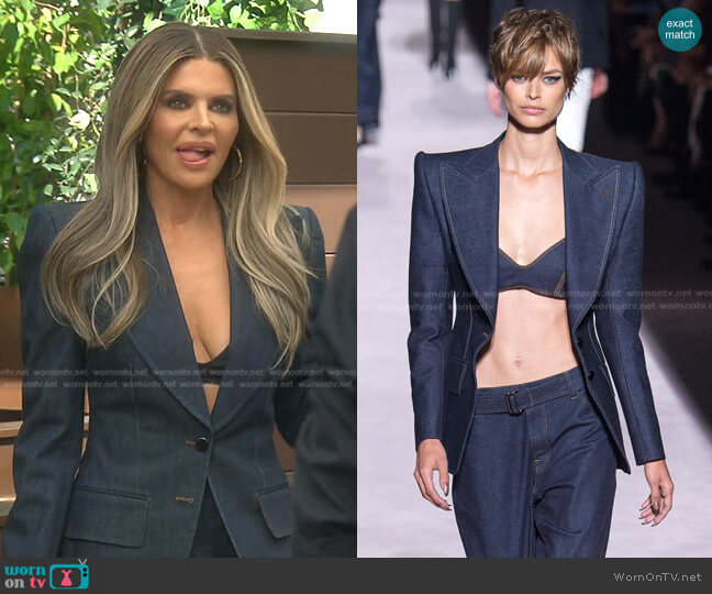 Tom Ford Spring 2018 Ready to Wear Collection worn by Lisa Rinna on The Real Housewives of Beverly Hills