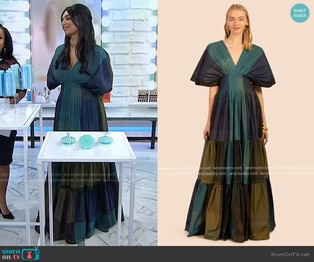 Dasya Dress Trina Turk worn by Deepica Mutyala on Today