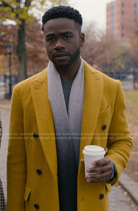 Tyler’s yellow coat on Partner Track