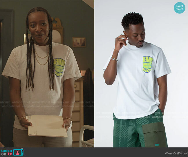 Union Los Angels Ownership Tee worn by Dre (Miriam A. Hyman) on The Chi