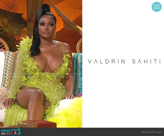 Valdrin Sahiti Custom designed worn by Lesa Milan (Lesa Milan) on The Real Housewives of Dubai