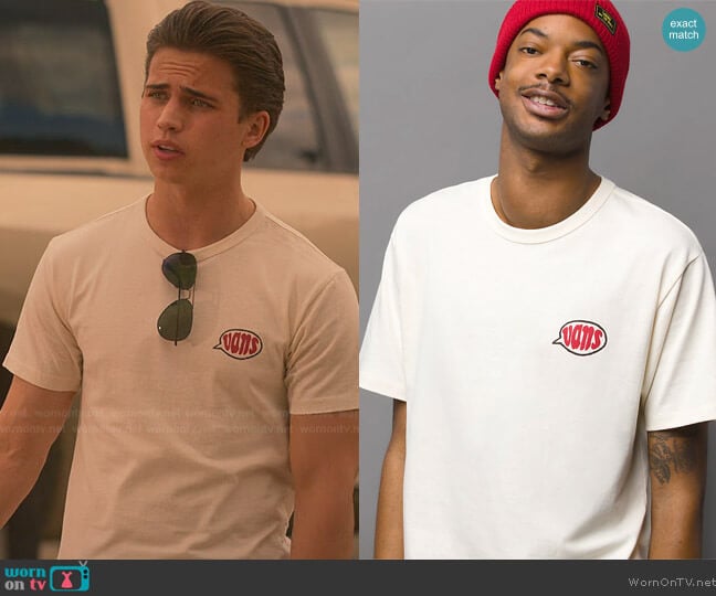 Vans Tyson Peterson Dog Off the Wall Classic Tee worn by Robby Keene (Tanner Buchanan) on Cobra Kai