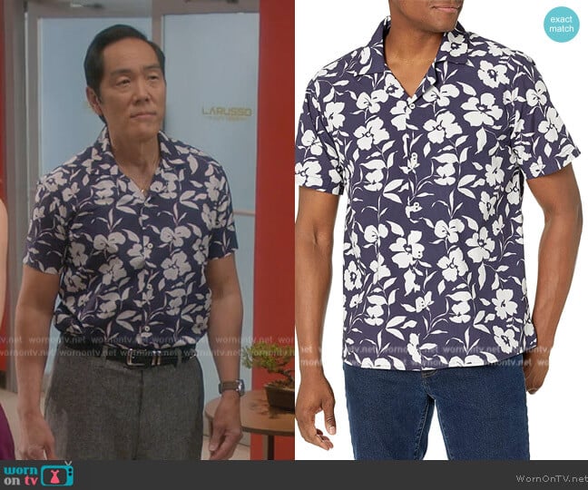 Velvet and Graham Jack Button Down Shirt worn by Chozen Toguchi (Yuji Don Okumoto) on Cobra Kai