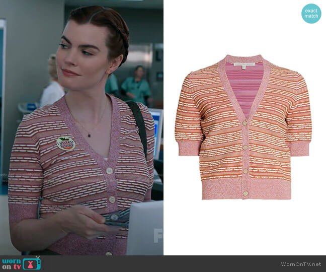 Veronica Beard Toyama Knit Cardigan worn by Kincaid Sullivan (Kaley Ronayne) on The Resident