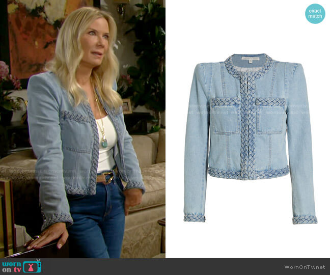 Veronica Beard Arrowe Jacket worn by Brooke Logan (Katherine Kelly Lang) on The Bold and the Beautiful