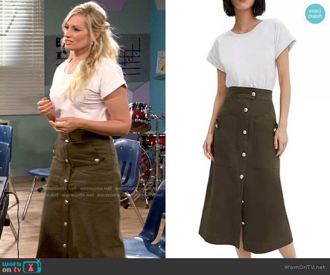 Veronica Beard Larsen Dress worn by Gemma (Beth Behrs) on The Neighborhood