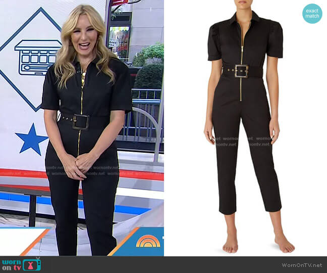 WeWoreWhat Belted Puff-Sleeve Jumpsuit worn by Chassie Post on Today