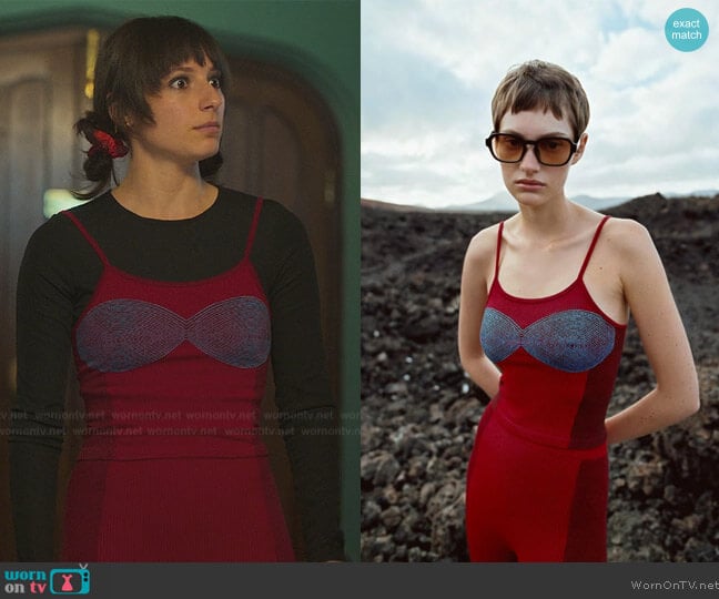 Zara Seamless Jacquard Top worn by Musa (Elisha Applebaum) on Fate The Winx Saga