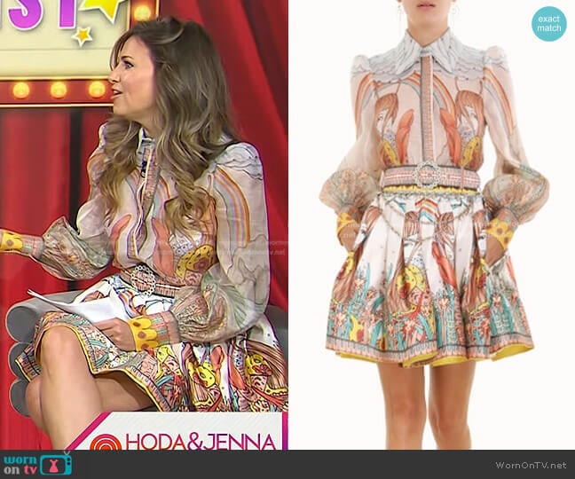 Zimmermann Cosmic Zodiac Shirt worn by Nikki Novak on Today