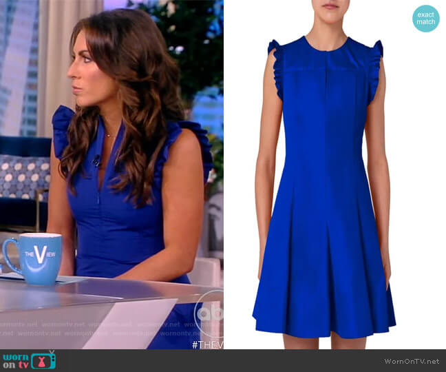 Victoria Beckham Sleeveless Radzimir Fit & Flare Dress worn by Alyssa Farah Griffin on The View