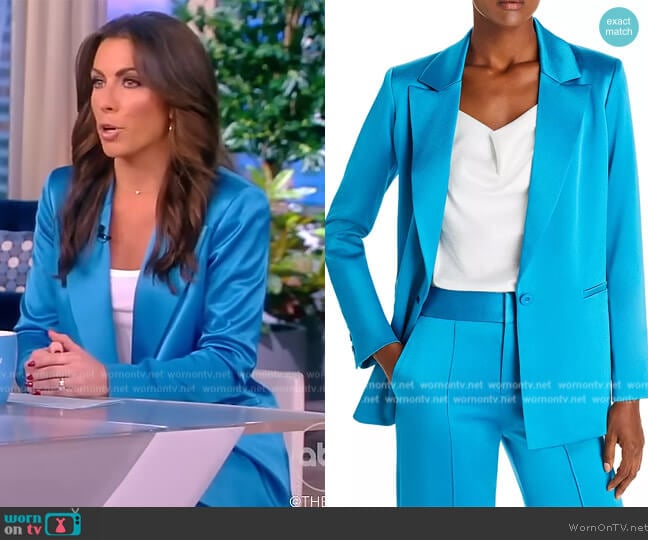 Alice + Olivia Notched Collar Blazer worn by Alyssa Farah Griffin on The View
