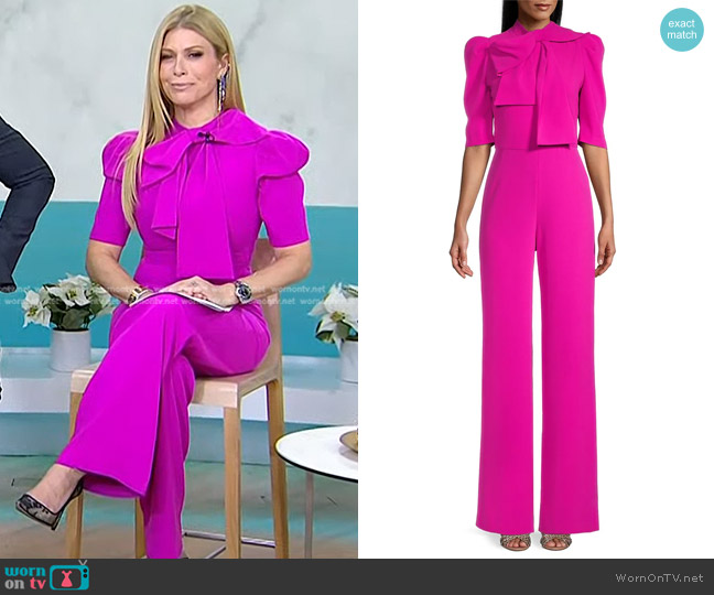 Black Halo Ara Jumpsuit worn by Jill Martin on Today