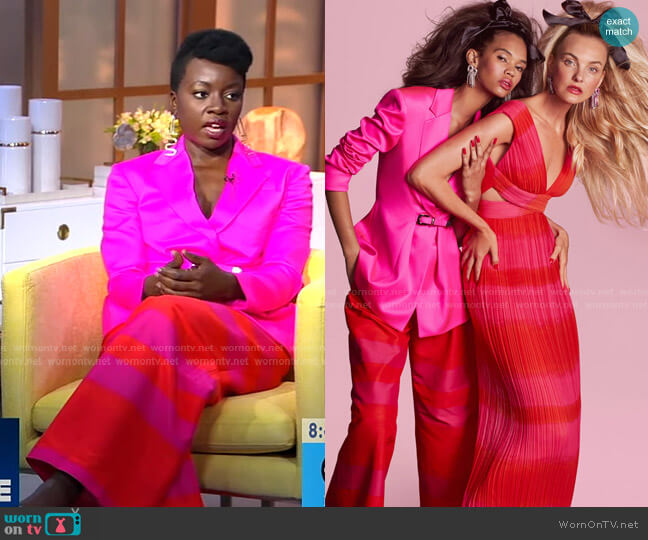 Brandon Maxwell Resort 2023 Collection worn by Danai Gurira on Good Morning America