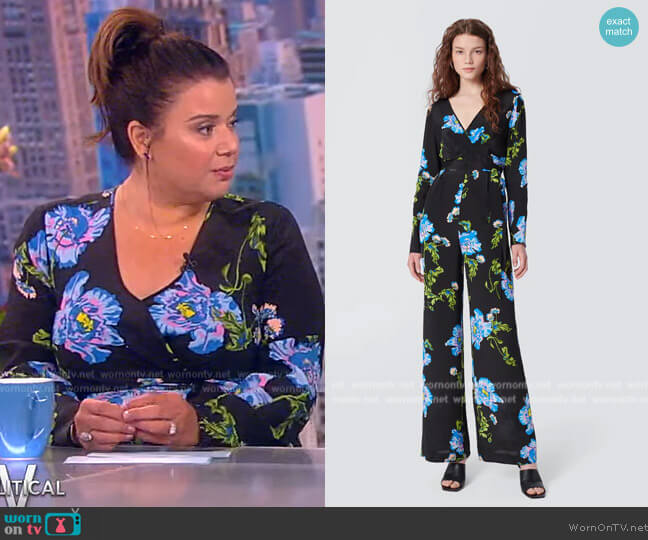 Diane von Furstenberg Gulio Jumpsuit worn by Ana Navarro on The View