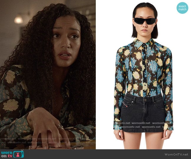 Diesel C Gizelle Shirt worn by Olivia Baker (Samantha Logan) on All American