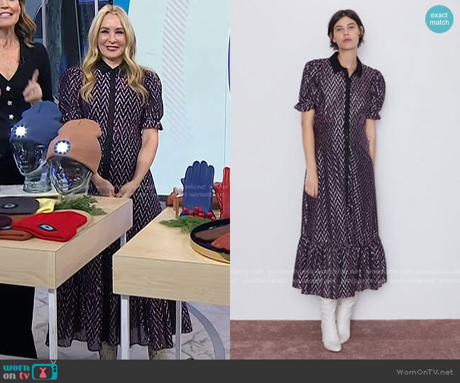 Zara Dress with Metallic Thread worn by Chassie Post on Today