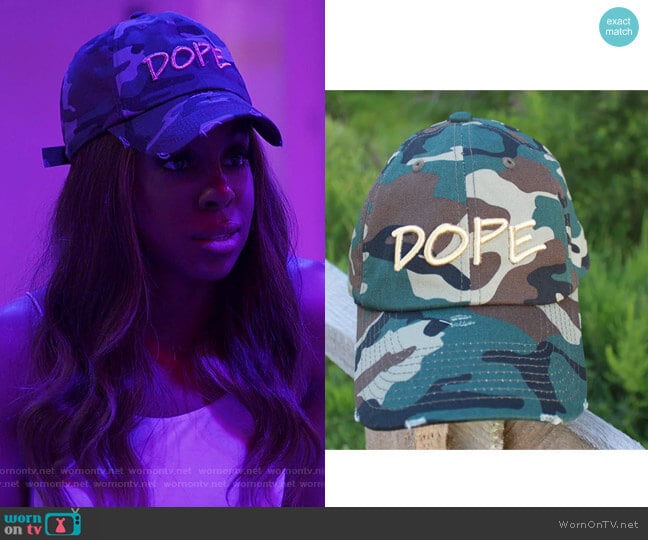 Embellished Dope Cap worn by Candiace Dillard Bassett on The Real Housewives of Potomac