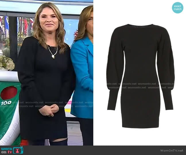 Esteban Cortazar Collective Mini Sweater Dress worn by Jenna Bush Hager on Today