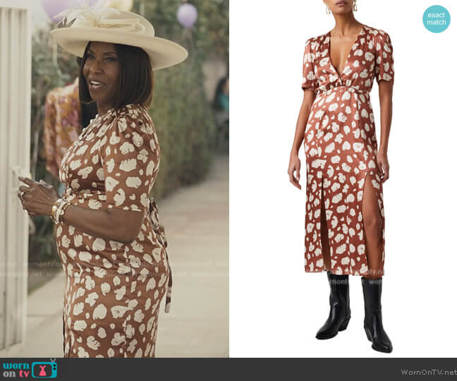 French Connection Aimee Front Slit Dress worn by (Pauletta Washington) on Reasonable Doubt