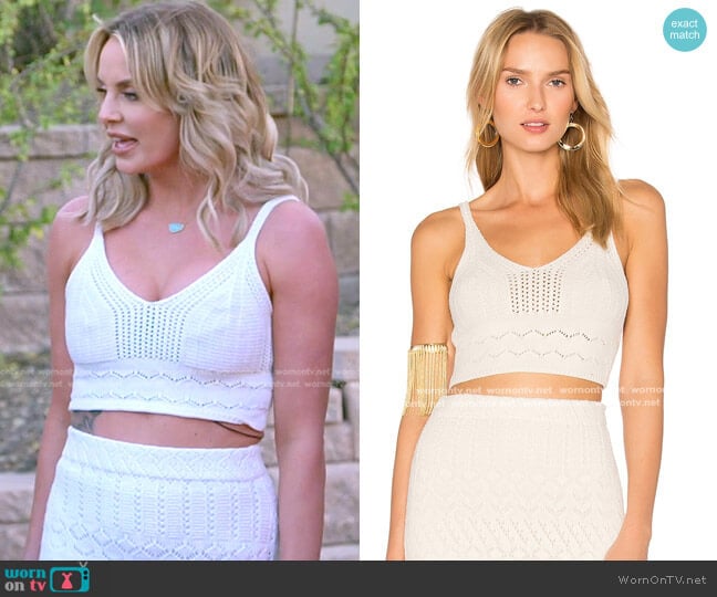 House of Harlow 1960 Quinn Top worn by Whitney Rose on The Real Housewives of Salt Lake City