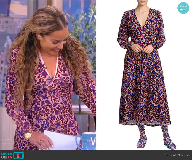 LA Double  J V-Kenny Midi-Dress worn by Sunny Hostin on The View