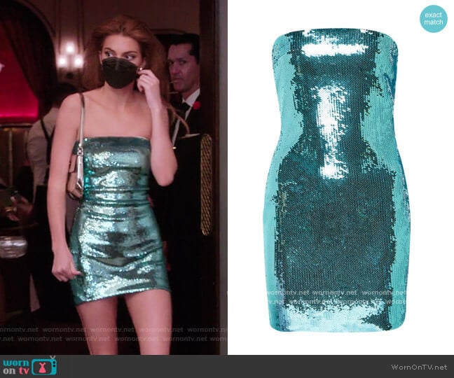 Loewe Paula's Ibiza Sequin Mini Dress worn by Kendall Jenner (Kendall Jenner) on The Kardashians