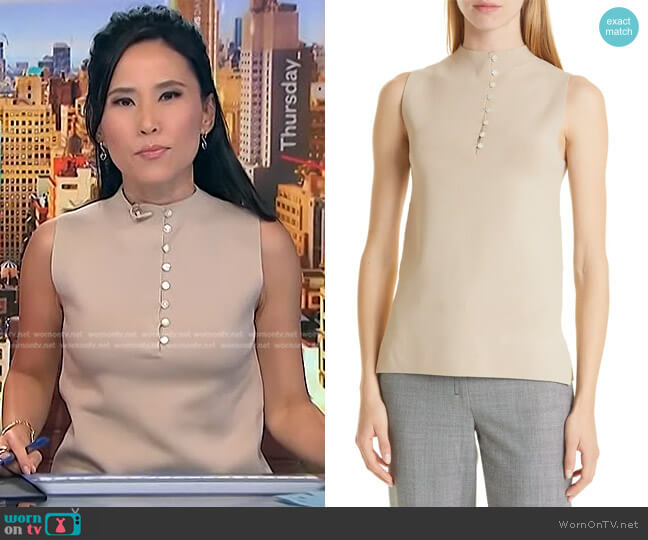 MM Lafleur Malki Sleeveless Top worn by Vicky Nguyen on NBC News Daily