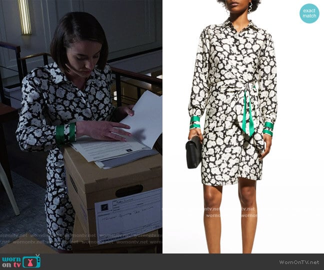 Marella Canto Floral-Print Long-Sleeve Dress