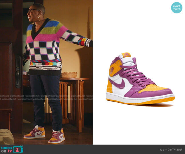 Jordan Air Jordan 1 High OG Brotherhood Sneakers worn by Henrietta Wilson (Aisha Hinds) on 9-1-1