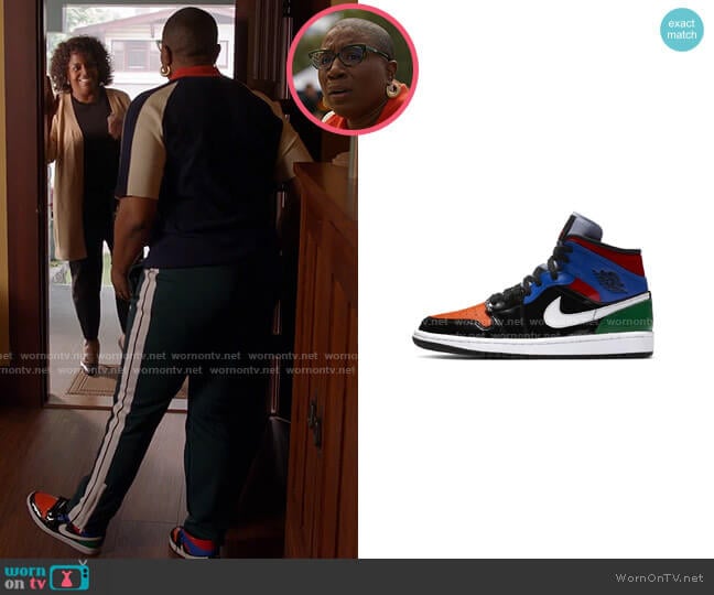 Nike Jordan 1 Mid Multi Patent Leather Sneakers worn by Henrietta Wilson (Aisha Hinds) on 9-1-1