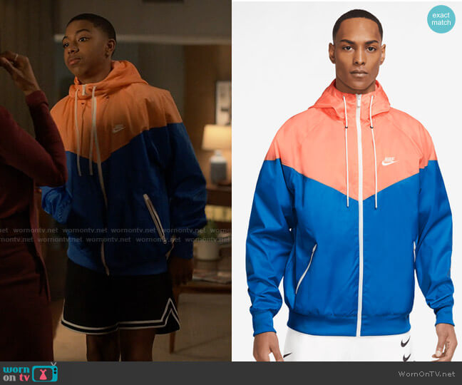 Nike Woven Windrunner Hooded Jacket worn by Spenser Stewart (Thaddeus J. Mixson) on Reasonable Doubt