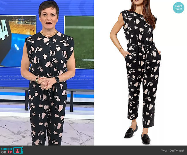 Joie Noleen Floral Jumpsuit worn by Stephanie Gosk on Today